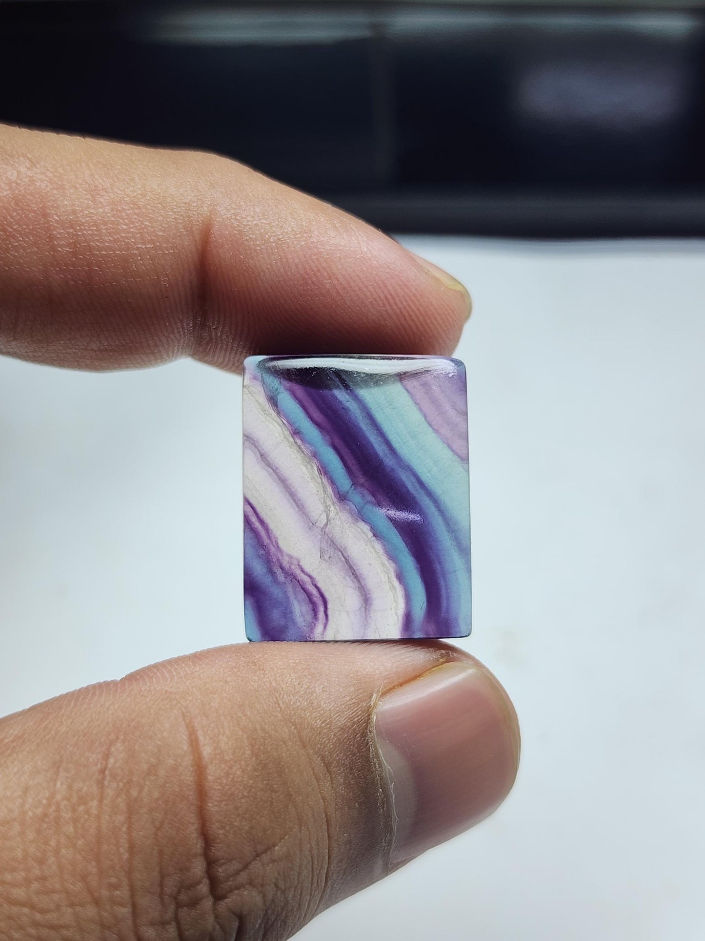 Flourite cabochon Gemstone