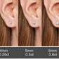 Rose Quartz Stud Earrings: 925 Sterling Silver Bezel Set, 7mm Pink Gemstone