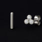 Minimalist Bar & Cluster Stud Earrings | Sterling Silver Dainty Mismatched Jewelry