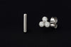 Minimalist Bar & Cluster Stud Earrings | Sterling Silver Dainty Mismatched Jewelry