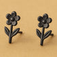 Sterling Silver 925 Flower Stud Earrings: Dainty Floral Jewelry