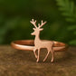Deer Antler Sterling Silver Ring: Minimalist Nature Jewelry