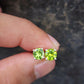 Natural Peridot Stud Earrings 925 Sterling Silver Green Gemstone Jewelry Gift