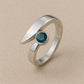 Sterling Silver London Blue Topaz Ring: Adjustable Bypass Shank
