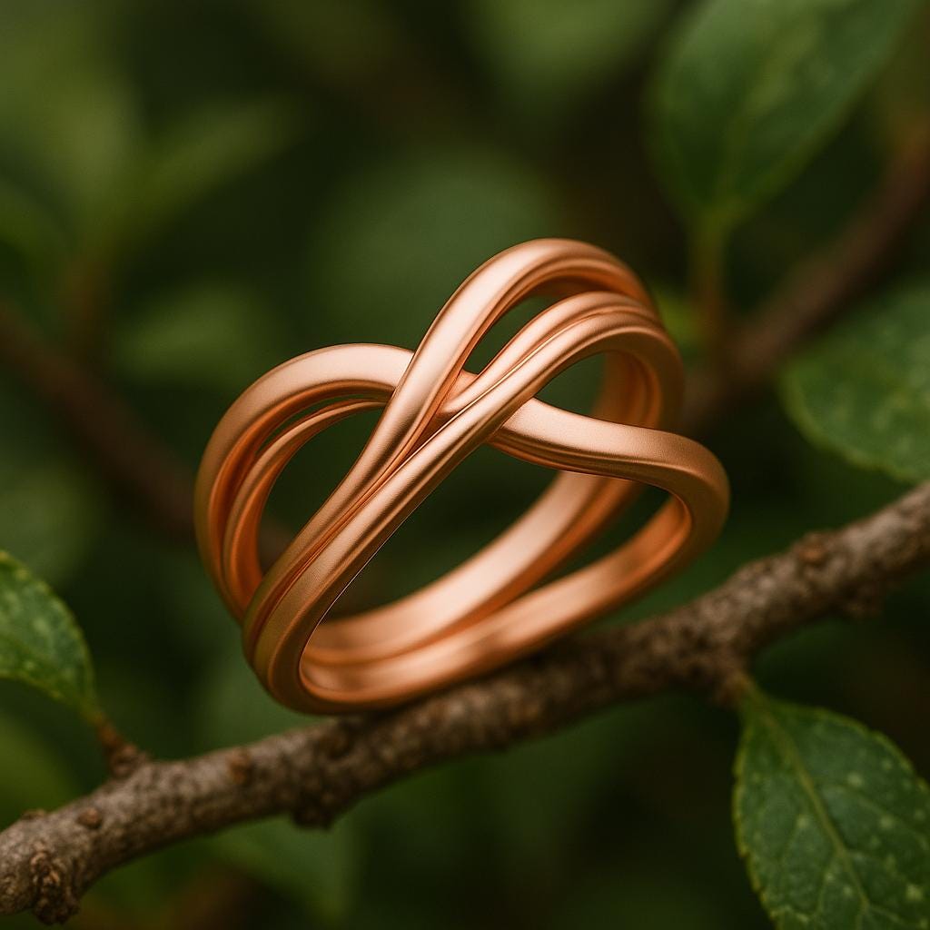 Sterling Silver Twisted Crossover Ring – Infinity Knot Band | Comfort Fit Shank | Modern Minimalist Jewelry