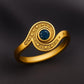 Celestial Sterling Silver Ring: Starry Night Band with London Topaz