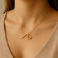 Sterling Silver Wave Pendant Necklace: Minimalist Ocean Surf Jewelry