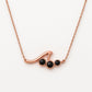 Onyx Wave Pendant Necklace: Sterling Silver Ocean Surf Jewelry