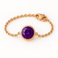 Amethyst Bracelet Silver 925 | Purple Gemstone Chain Bracelet | February Birthstone Jewelry Gift