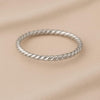 Twisted Band Ring Silver 925 | Dainty Stacking Rope Ring | Minimalist Everyday Jewelry Gift