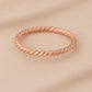 Twisted Band Ring Silver 925 | Dainty Stacking Rope Ring | Minimalist Everyday Jewelry Gift