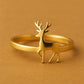 Deer Antler Sterling Silver Ring: Minimalist Nature Jewelry