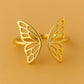 925 Silver Butterfly Wing Ring – Open Design Adjustable Minimalist Jewelry for Women & Girls