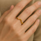 Sterling Silver Wave Ring | Minimalist Curved Band | Modern Unisex Gift Jewelry