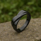 Sterling Silver Wave Band Ring â Modern Overlap Shank Minimalist Statement Jewelry