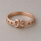 Sterling Silver Knot Ring: Star Cutout Infinity Love Jewelry