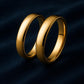 Sterling Silver Matching Wedding Bands: Comfort Fit Polished Rings
