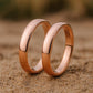 Sterling Silver Matching Wedding Bands: Comfort Fit Polished Rings