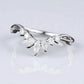 925 Silver CZ Chevron V Shaped Ring – Dainty Marquise Cut Stacking Wedding Band