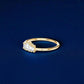 925 Silver Baguette CZ Ring – Dainty Stacking Minimalist Wedding Anniversary Band