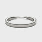 925 Silver CZ Half Eternity Band – Dainty Stacking Wedding Anniversary Promise Ring