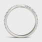 925 Silver CZ Half Eternity Band – Dainty Stacking Wedding Anniversary Promise Ring