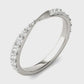 925 Silver CZ Half Eternity Band – Dainty Stacking Wedding Anniversary Promise Ring