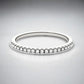 Sterling Silver CZ Eternity Band, Minimalist Pave Ring