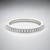 Sterling Silver CZ Eternity Band, Minimalist Pave Ring