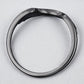 Black Gothic Bat Wing Ring: 925 Sterling Silver Cosplay Jewelry