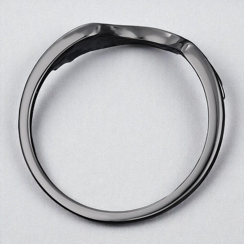 Black Gothic Bat Wing Ring: 925 Sterling Silver Cosplay Jewelry