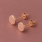 925 Sterling Silver Stud Earrings, Minimalist Round Disc Earrings, Dainty Everyday Unisex Jewelry