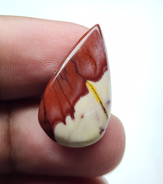 Polished Mookaite Jasper Cabochon – Loose Stone for DIY Jewelry Projects