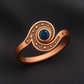 Celestial Sterling Silver Ring: Starry Night Band with London Topaz