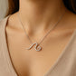 Sterling Silver Wave Pendant Necklace: Minimalist Ocean Surf Jewelry