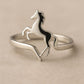 Sterling Silver Rearing Horse Ring: Equestrian Jewelry Gift