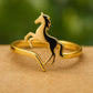 Sterling Silver Rearing Horse Ring: Equestrian Jewelry Gift