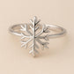 Sterling Silver Snowflake Ring | Dainty Winter Holiday Jewelry
