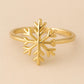 Sterling Silver Snowflake Ring | Dainty Winter Holiday Jewelry