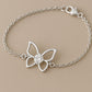 Butterfly Bracelet Silver 925 | Dainty CZ Stone Chain Jewelry for Women