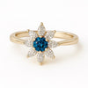 Sterling Silver london Topaz Ring: Round Solitaire Gemstone Jewelry