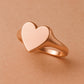Engravable Heart Signet Ring – Sterling Silver Promise Jewelry