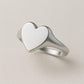 Engravable Heart Signet Ring – Sterling Silver Promise Jewelry