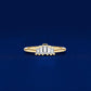 925 Silver Baguette CZ Ring – Dainty Stacking Minimalist Wedding Anniversary Band