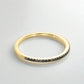 925 Silver Black Onyx Band – Dainty Stacking Minimalist Eternity Wedding Ring