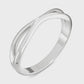 925 Silver Criss Cross Band – Dainty Minimalist Stacking Infinity Wedding Promise Ring