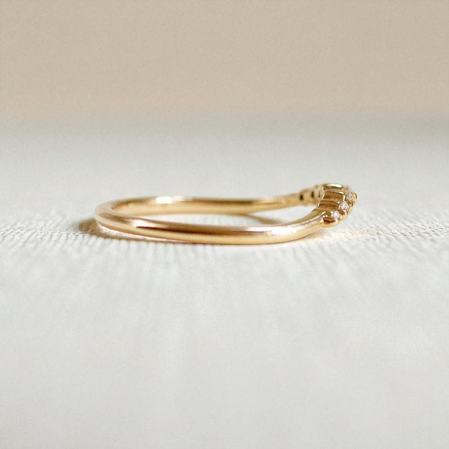 925 Silver CZ Band – Dainty Stacking Minimalist Wedding Anniversary Promise Ring