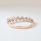 925 Silver CZ Cluster Band – Dainty Stacking Minimalist Wedding Anniversary Ring