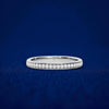 925 Silver CZ Eternity Band – Dainty Stacking Minimalist Wedding Anniversary Promise Ring