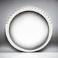 Sterling Silver CZ Eternity Band, Minimalist Pave Ring